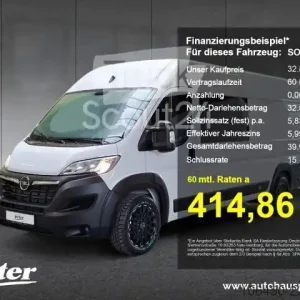 Livraison Express MinibusOpel Movano 2.2 DoKa 6-Sitzer L4 H2 +Navi+Alu+AHK+
