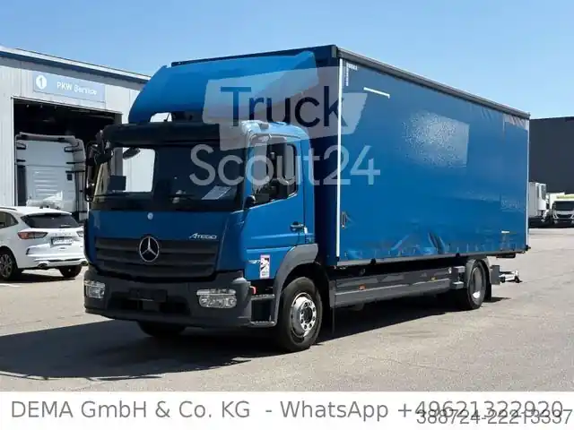 Camion plateau avec bâcheMERCEDES-BENZ Atego 1527*E6a*LBW*Klima*Beidseitig Schiebeplane Haute Qualité