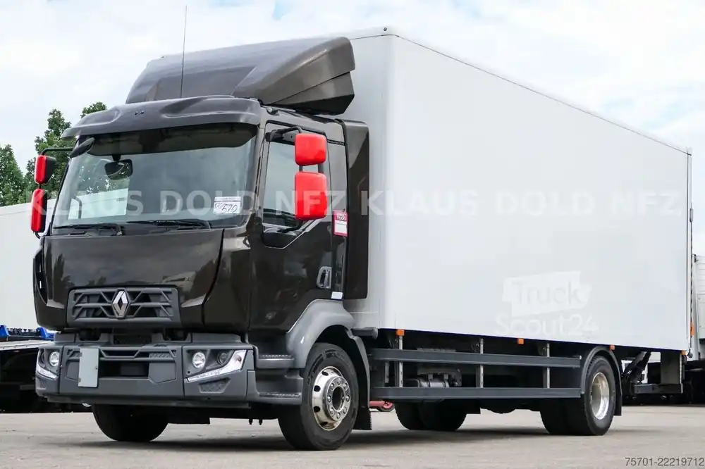 Expédié Aujourd'hui Camion caissonRENAULT D 14.250 Koffer 14t Vollluft LBW Euro 6