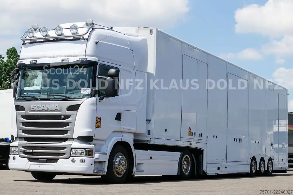 Camion porte-voituresSCANIA R450 Autotransporter Komplettzug Kässbohrer Nouvelle Collection