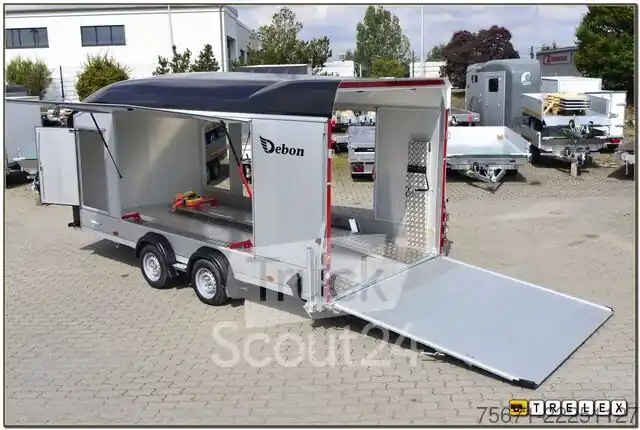 Petit Prix Remorque de transport de chevauxCheval Liberté Debon Roadster C1000 Alu mit Schienen ec