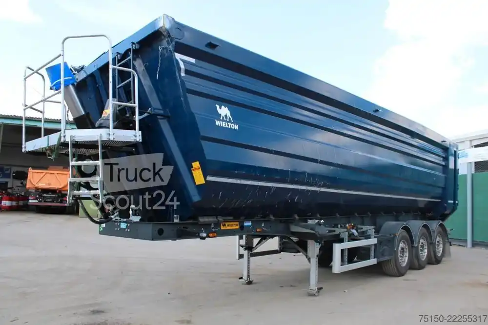 Semi-remorque benneWIELTON UNFALL FERRO TRAILER STAHLMULDE 51 m³ Nr. 903 Promotion Saisonnière