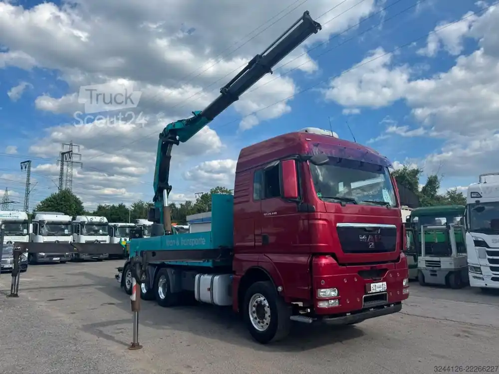 Grue montée sur camionMAN TGX 35.440/Palfinger-PK65002-SH B/4-Achser/FUNK Acheter Direct
