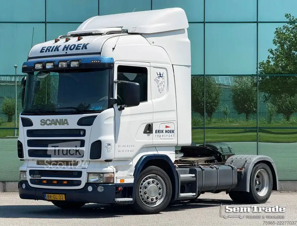 Acheter En Ligne Véhicule tracteur volumeSCANIA R420 RETARDER MANUAL GEARBOX ANALOGUE TACHO FULL