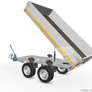 Authentique BenneEduard Kipp-Anhänger 251x145cm 750 Kilo Tandem Leichtbau und Robust Neu