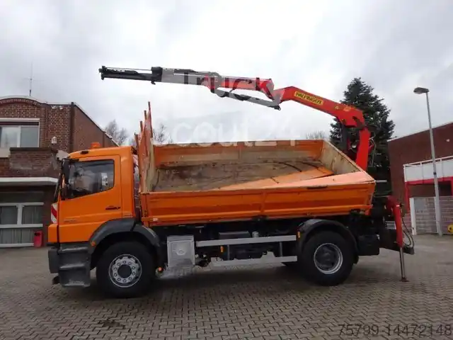 Jusqu'à Épuisement Des Stocks Camion benneMERCEDES-BENZ 1833 Axor Kipper mit Kran Wechselsytem