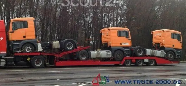 Promotion Semi-remorque porte-voitures Estepe 3 Achs LKW-Baumaschinen Tieflader