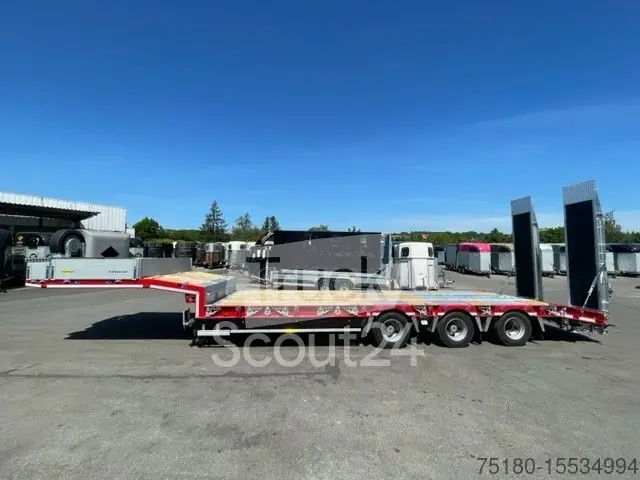 Remorque surbaisséeHUMBAUR HTS 30 K Sattelauflieger Tieflader 48 To NEU Produit De Marque