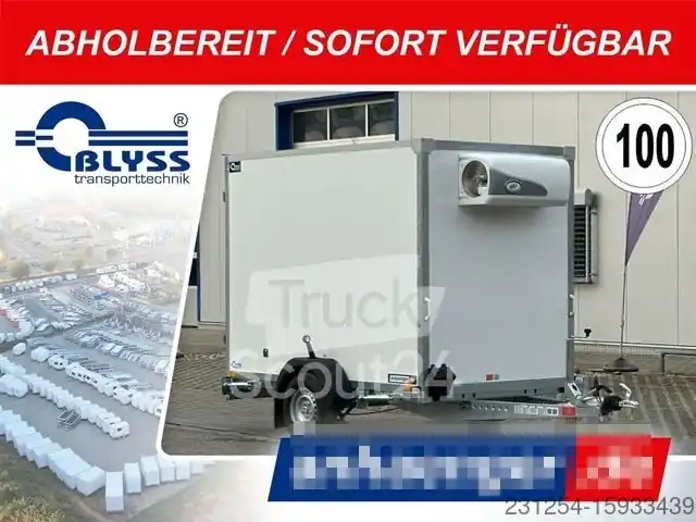 Remorque frigorifiqueBLYSS FK1325HL Kühlkoffer 250x150x180cm 1300kgGG Expédition Rapide