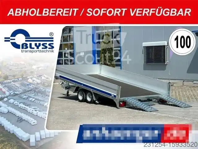 Commander Maintenant Remorque porte-voituresBLYSS Sonda II Cargo Autotransporter 400x195x40cm 2500