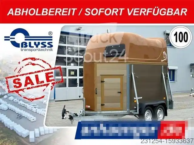 Produit De Marque Remorque de transport de chevauxNIEWIADOW Havanna Pferdeanhänger 310x174x234cm 2500kgGG