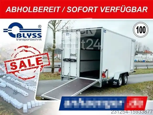 Remorque à caisseBLYSS F2741HTL Kofferanhänger 400x195x190cm 2700kgGG Promotion