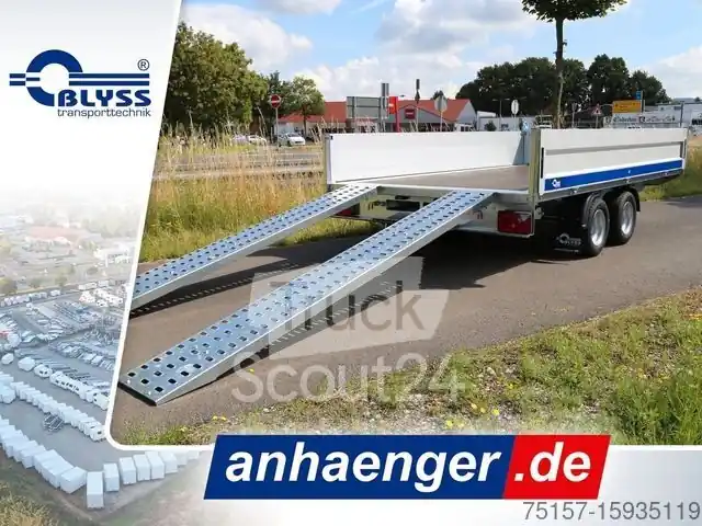Remorque pour voitureBLYSS Hochlader 330x180x40cm Anhänger 2700kg GG Prix Réduit