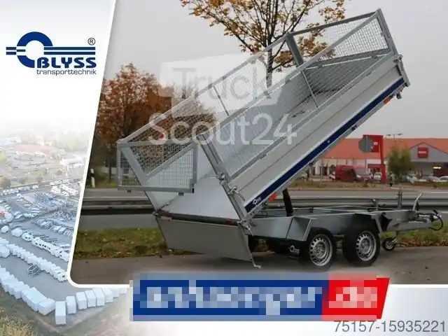 Expédié Aujourd'hui Remorque benne trilibéraleBLYSS 3 Seitenkipper Anhänger 314x175x102cm 3500kg zGG