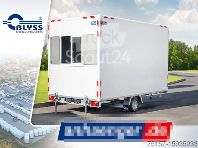 RemorqueBLYSS Bauwagen 370x210x230cm 1300kgGG Retour Gratuit