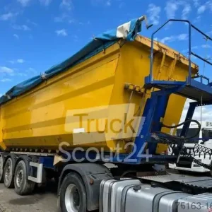 Semi-remorque benneKEMPF Hinterkippmulde SKM 35/3 Kippauflieger 40m³ Stah Livraison Express