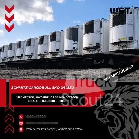 Achat Immédiat Semi-remorque frigorifiqueSCHMITZ CARGOBULL Kühlauflieger Blumenbreit Vector 1550