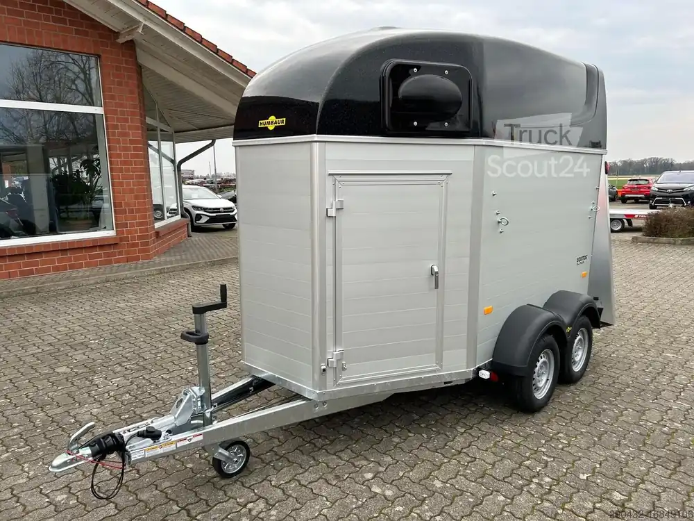 Remorque de transport de chevauxHumbaur Pferdeanhänger Equitos Alu Plus Black 2000 2,0t... Authentique