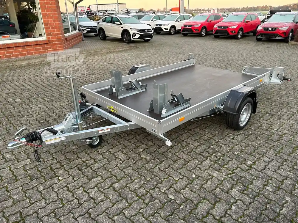 Remorque pour motoHumbaur Motorradanhänger HKT 133117 S 1,35t absenkbar g... Offre Spéciale