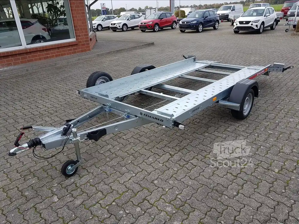 Prix Réduit Remorque porte-voituresTEMA Temared Car Flat 3518 U 1,8t Autotransporter