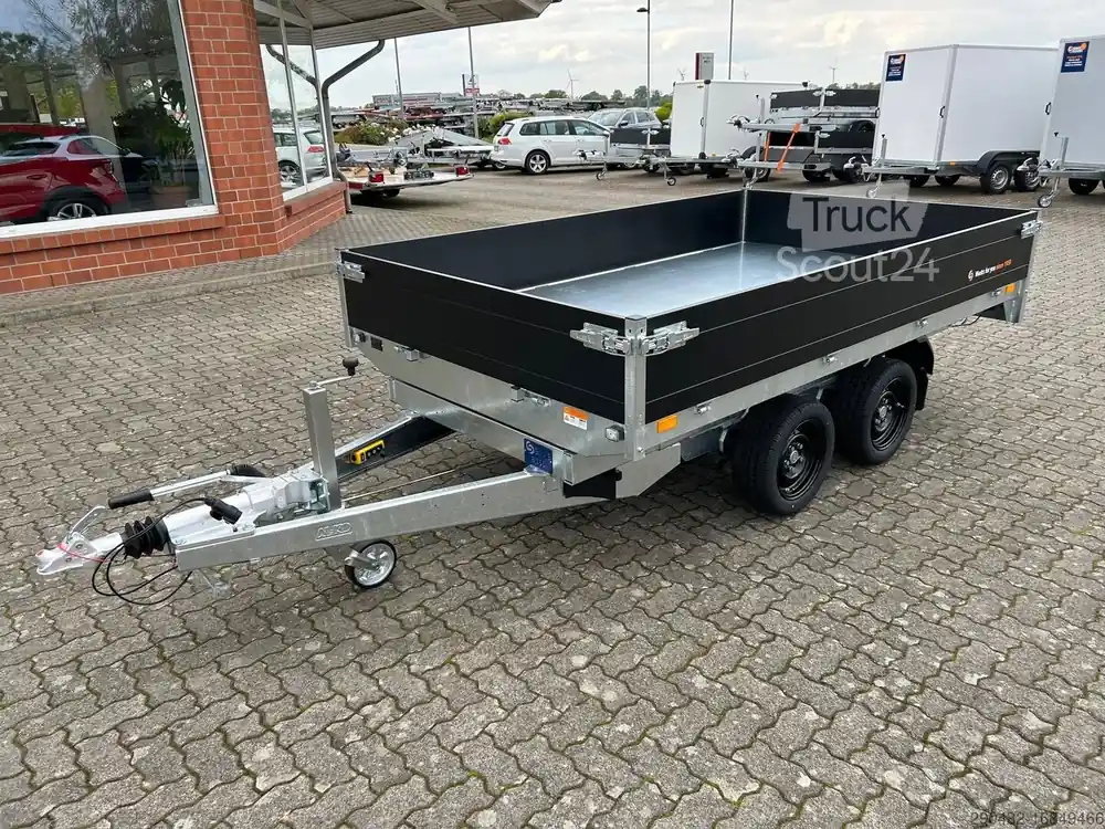 Remorque à benne basculanteSaris Kipper K1 306 184 3500 2 E 3,5t Anhänger Black ... Quantité Limitée