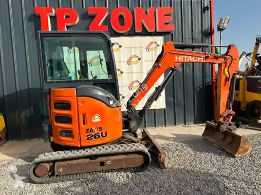 Mini pelle Hitachi zx26u-5a cr cabine à 22 900 ht occasion Jusqu'à Épuisement Des Stocks