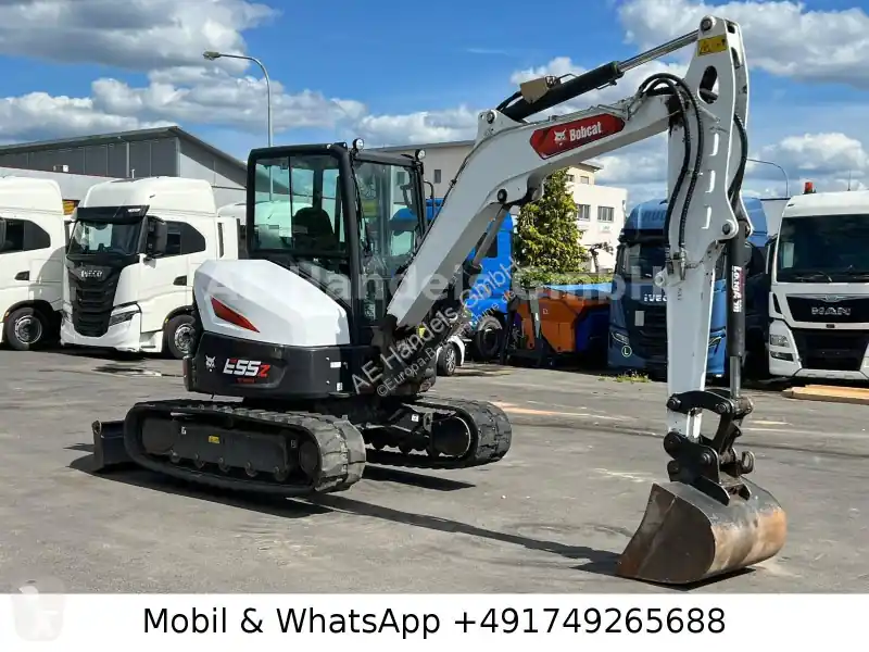 Mini pelle Bobcat E55Z´*Gummiketten/Löffel/Planierschild/Klima occasion Dernier Modèle