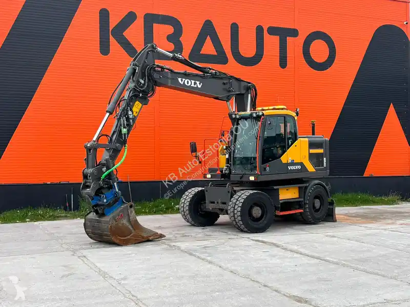 Pelle sur pneus Volvo EW160 E 3D / TILT / AC / CENTRAL LUBRICATION / AUXILIARY HEATER occasion Prix Bas