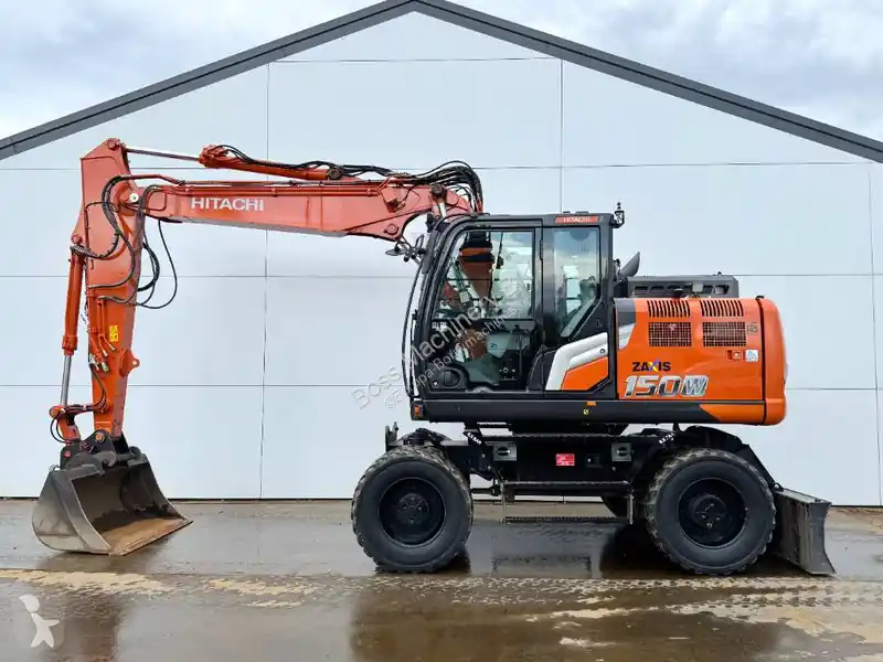 Pelle sur pneus Hitachi ZX50 ZX150W-7 - Blade / Triple Boom / Auto Greasing occasion Commander Maintenant