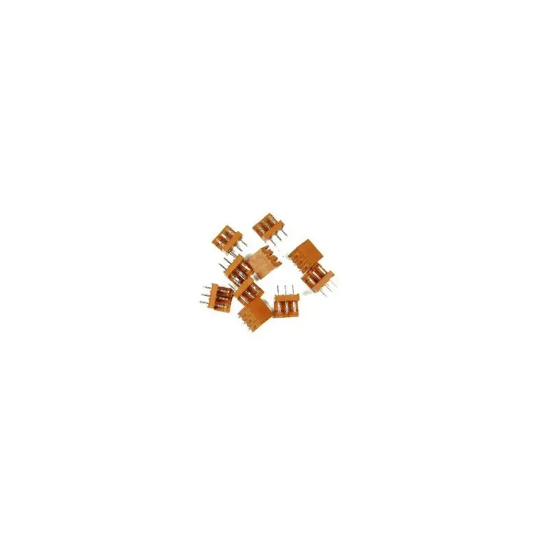 Connecteurs mâles 3 contacts au pas de 2 54 mm RCM3PT - Lot de 10 pièces Bon Marché