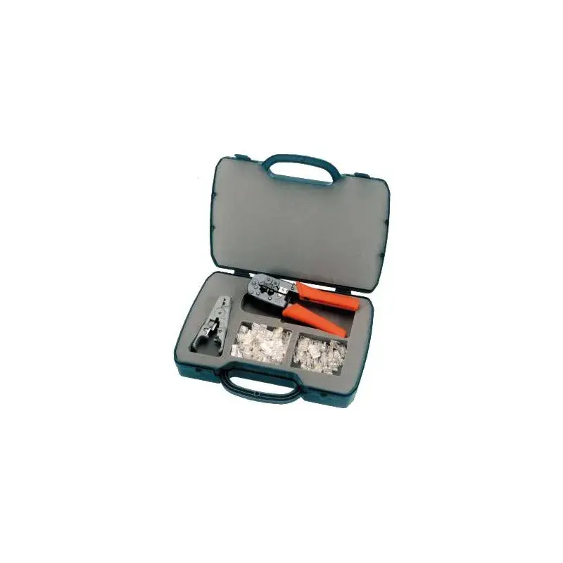 Mallette complète avec connecteur RJ45 et pince à sertir HT2568D pour vos câblages Pas Cher