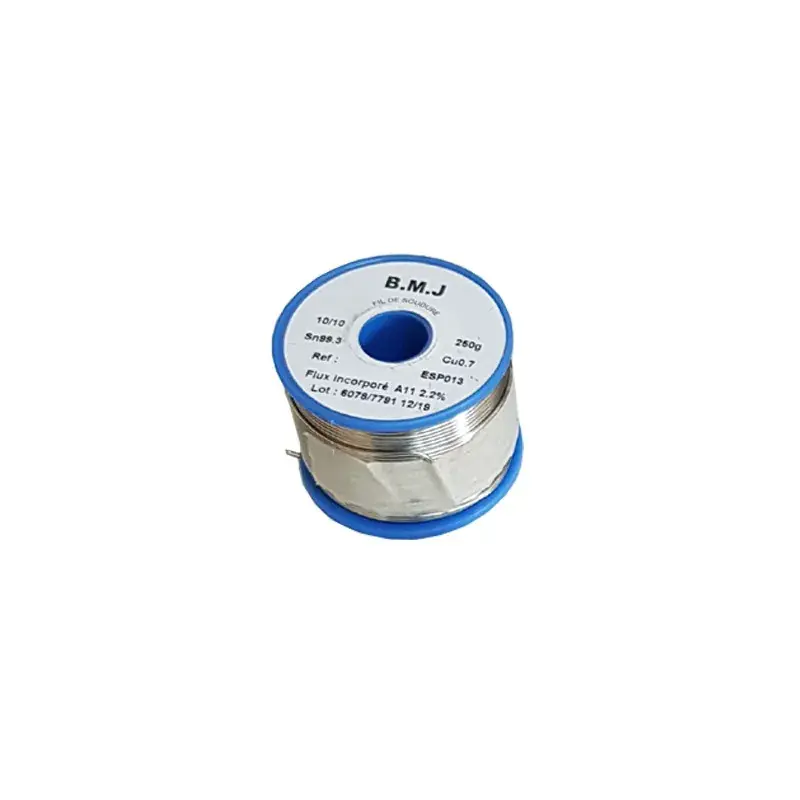 Bobine de soudure sans plomb ESP013, 1mm, 250g, flux A11, 227°C Dernier Modèle