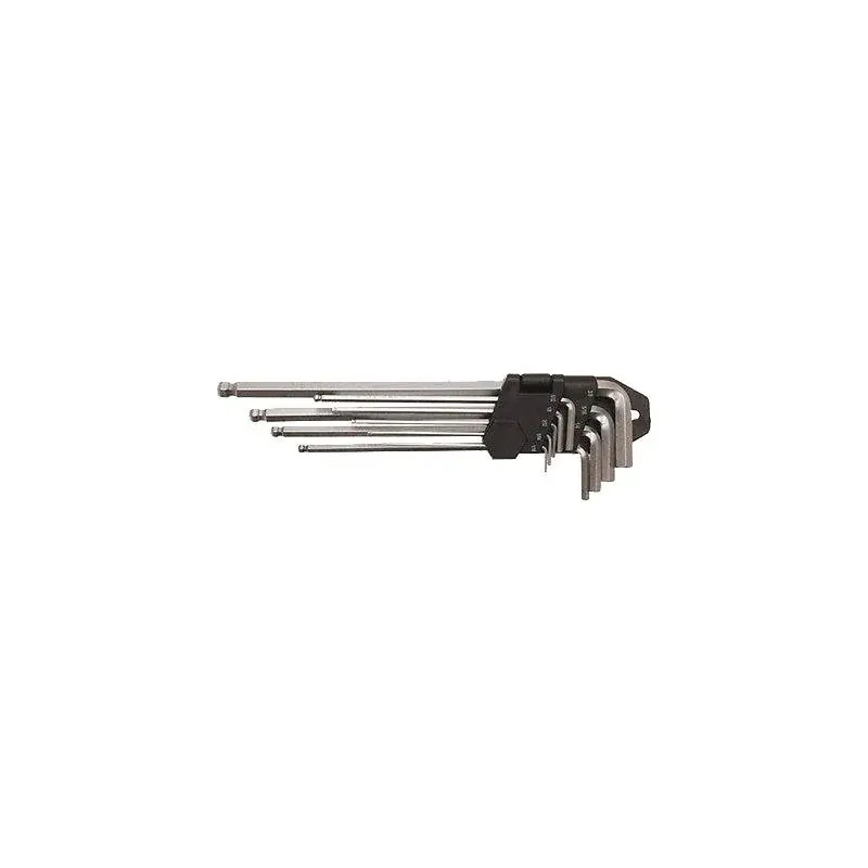 Ensemble de 9 clés mâles longues pour vis hexagonales BP3S091 de 1,5 à 10mm Achat Immédiat