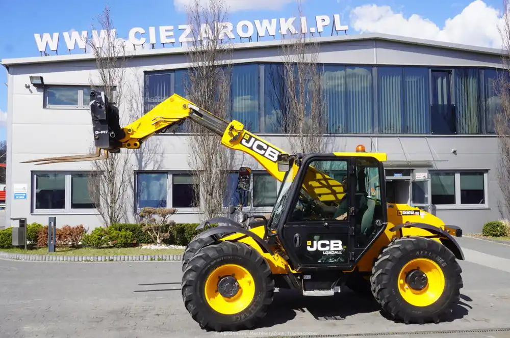 Pas Cher JCB 526-56 AGRI Plus / 5.6 m telescopic loader / joystick