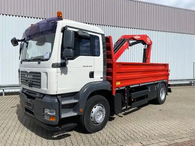 Vente Flash Camion grue, Camion plateau MAN TGA 18.400 4x2 BL TGA 18.400 4x2 BL Pritsche Heckkran PM17523