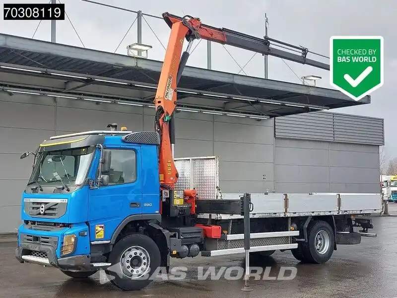 Vente Flash Camion plateau, Camion grue Volvo FMX 330 4X2 Palfinger PK16001 K Crane Kran Remote Automatic Euro 5