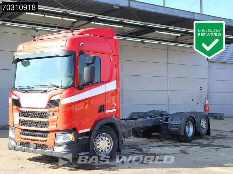 Châssis cabine Scania R460 6X2 Chassis Full Air suspension Lift+steering Axle Engine brake Automatic Euro 6 Remise