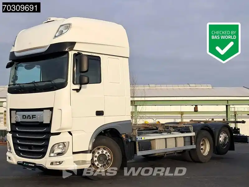 Réduction Camion porte-conteneur/ Caisse mobile DAF XF 480 6X2 BDF Lift+Steering Axle SSC Retarder Automatic ACC BTS-DAF Dealer Leasing EU