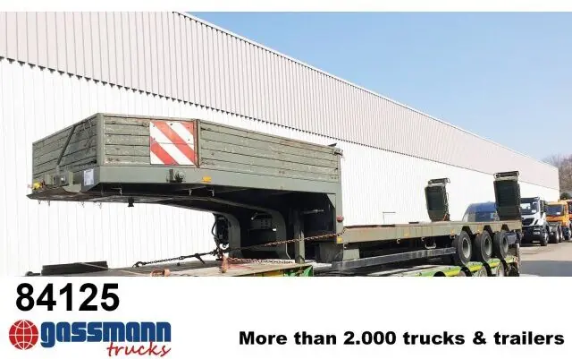 Prix Cassé Semi-remorque surbaissé pour transport de équipements lourds BLUMHARDT P 528/803-01, 3-Achs Satteltieflader,