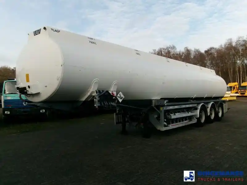 Semi-remorque citerne LAG Fuel tank alu 45.2 m3 / 6 comp + pump Prix Bas