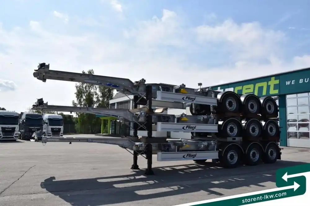 Dernière Chance Semi-remorque châssis neuf Fliegl Containerchassis ADR 1x20/2x20/1x30/1x40/1x45