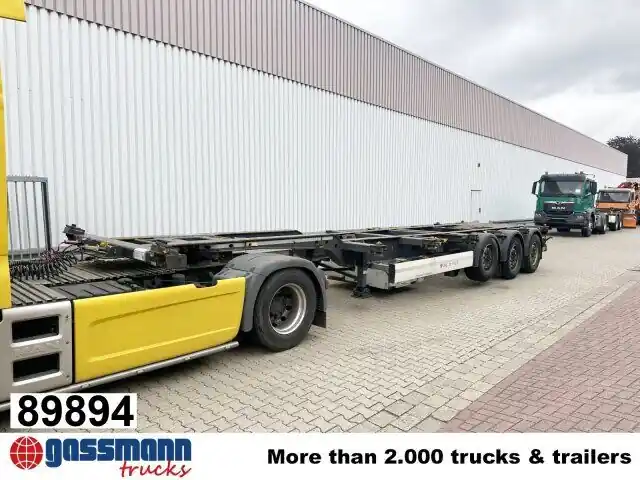 Vente Directe Semi-remorque porte-conteneur/ Caisse mobile Krone SDC 27 eLTU4 Container-Chassi, 2x Liftachse,