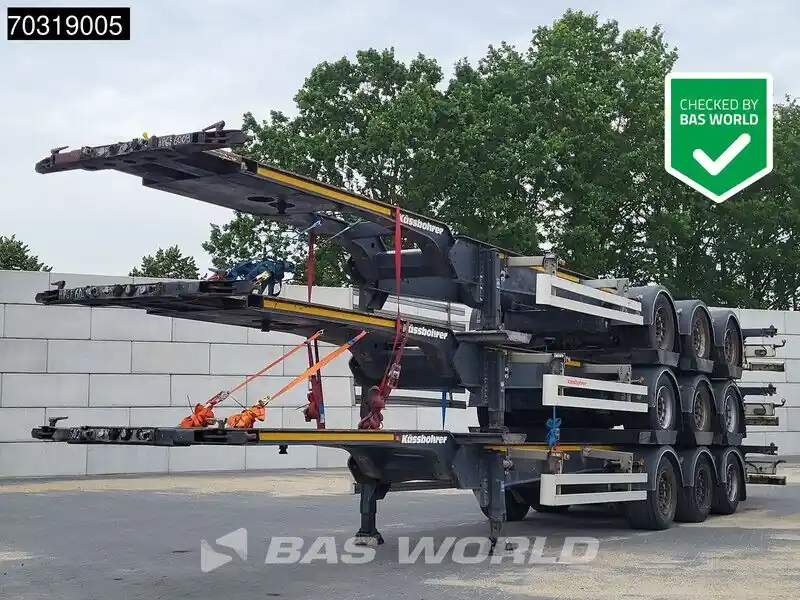 Semi-remorque porte-conteneur/ Caisse mobile Kässbohrer CS 40ft 45ft Lift Axle Prix Réduit