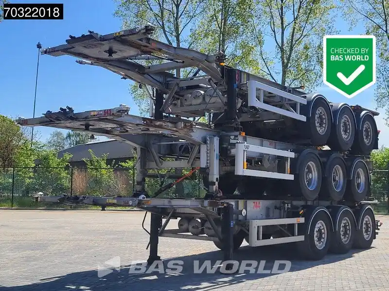 Prix Cassé Semi-remorque porte-conteneur/ Caisse mobile Turbos-Hoet OPC-3AT-38-98SSR Stack 3pieces