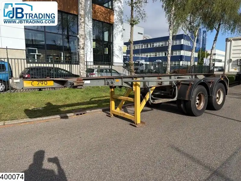 Semi-remorque porte-conteneur/ Caisse mobile IWT Container 20 FT, Steel spring Nouveauté