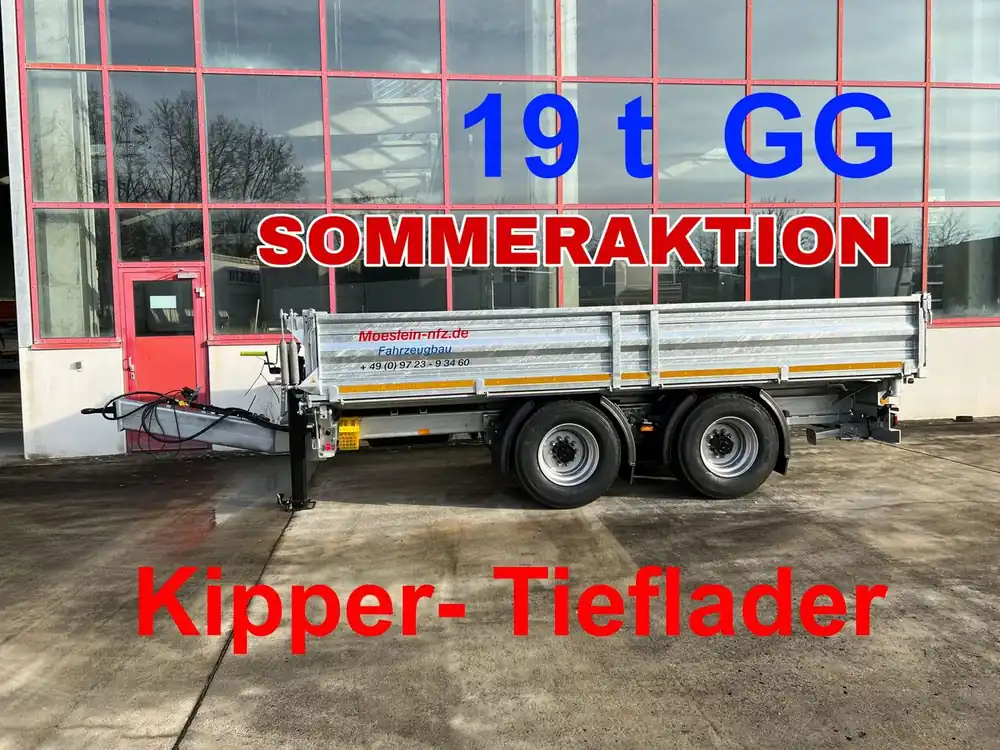 Remorque benne neuf - opportunité de location Möslein TTD 19 B 19 t Tandemkipper- Tieflader, Breitbereifung Meilleur Prix