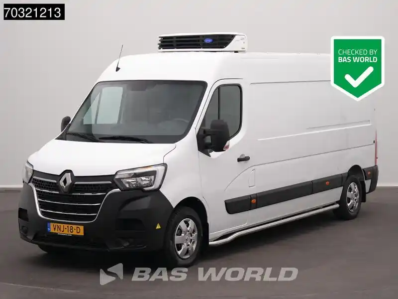 Dernière Chance Renault Master 135PK Koelwagen L3H2 Carrier Xarios 350 LED Airco Cruise Parkeersensoren Euro6 Koel Koeler Kühl Kühler Kühlwagen Kühlkasten Climatisé Régulateur de vitesse