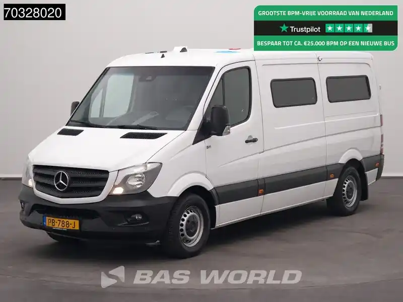 Nouvel Arrivage Mercedes Sprinter 316 CDI Personenbus Automaat 4-Persoons Kantoor L2H1 160PK Airco Cruise Parkeersensoren v+a Euro6 Passenger Transport Taxi TV Climatisé Régulateur de vitesse