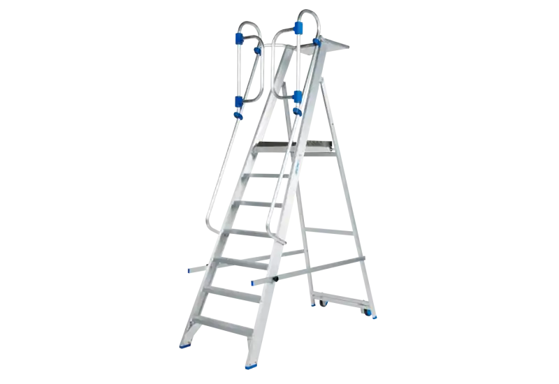 Nouvelle Collection SOLIDE PMP07ZVD Plate-forme Mobile 7 Marches avec Portillon Sécurité