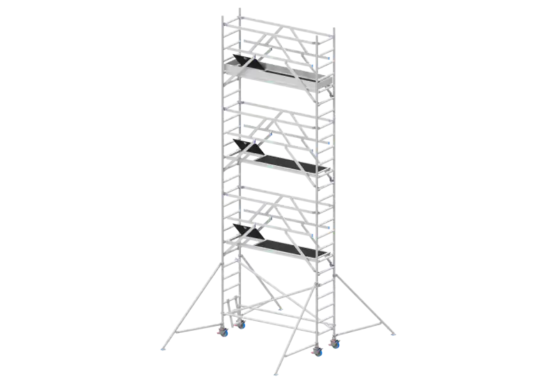 SOLIDE RS4S 0.75x2.45m Échafaudage Roulant 8m & Surface 2.45m Achetez Aujourd'hui